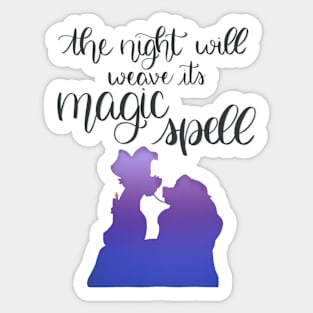 Lady and the Tramp Bella Notte Sticker